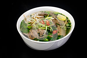 Vietnamese cuisine Pho Bo soup