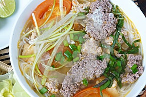 Vietnamese food, bun rieu, bunrieu,Vietnam eating