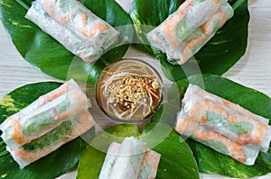 Vietnamese food, goi cuon, salad roll