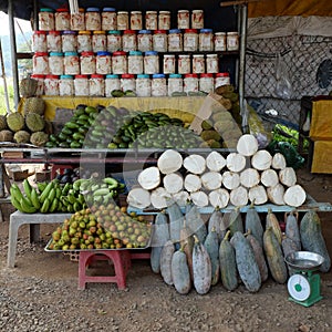 Vietnamese food store, outdoor farmer market