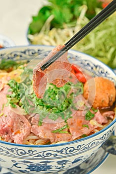 Vietnamese fusion beef soup