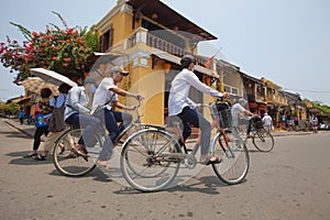 Vietnamese man with bicycle