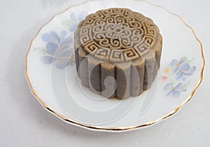 Vietnamese mid autumn festival cake. Mooncakes are traditional pastries eaten during the Mid-Autumn Festival. The festival involve