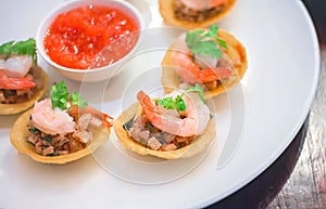 Vietnamese mini-pancakes Banh khot