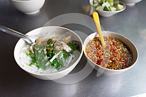 Vietnamese Phan Rang fish noodles