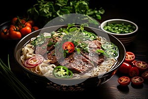 Vietnamese Pho Beef Noodle soup