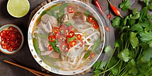 Vietnamese phobo soup