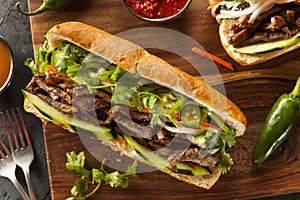 Vietnamese Pork Banh Mi Sandwich