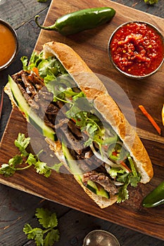 Vietnamese Pork Banh Mi Sandwich