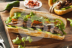 Vietnamese Pork Banh Mi Sandwich