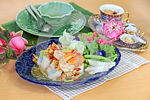 Vietnamese Salad Roll in Thai Style - Healthy meal