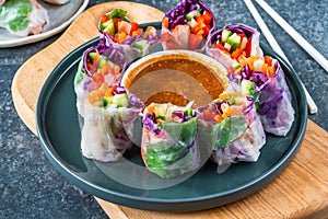 Vietnamese vegetarian spring rolls