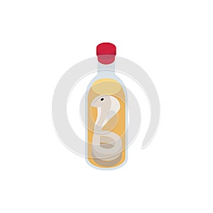 Vietnamese vodka with the pickled snake icon