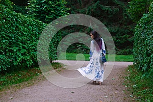 Vietnamese young woman at the park