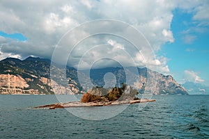 Vieuw on Torbole on lake Garda,Italy photo