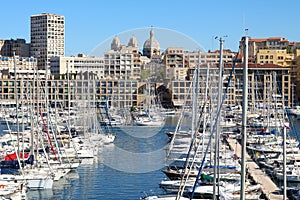 Vieux Port in Marseille, France photo