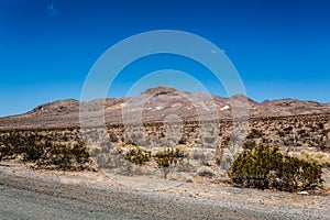 A view of 15 Freeway from an overpass heading North towards Las Vegas