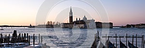 View of the 16th-century Church of San Giorgio Maggiore in Venice, Italy