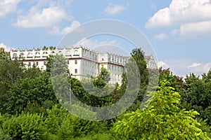 View of 17th century mannerist style building of Collegium Gostomianum, Sandomierz, Poland