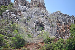 View of abandoned mine Sa Duchessa De Pizzus