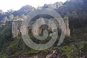 View of abandoned mine San Leone