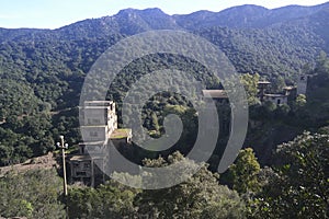 View of abandoned mine San Leone