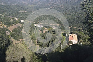 View of abandoned mine San Leone