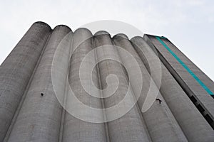 View of an abandoned silo