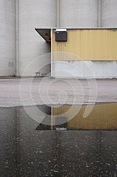 View of an abandoned silo