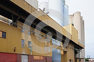 View of an abandoned silo