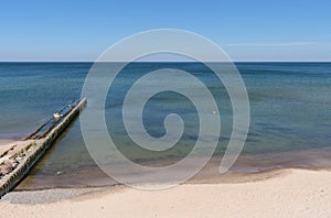 View from above on Baltic sea