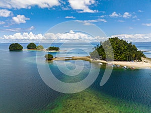 View from above of Britania Island.