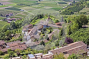 A view from above of the Langhe, seen by Guarene, Piedmont.