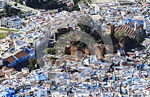 View from above of a maroccan village