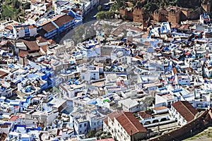 View from above of a maroccan village