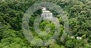 View from above Tinuy an Falls in Bislig. Mindanao, Philippines.