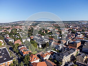 view from above weimar, east germany 01