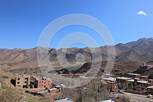 The view of Abyaneh Village in Isfahan Province, Iran.