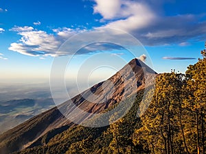 View from Acatenango volcano ,Guatemala