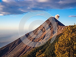 View from Acatenango volcano ,Guatemala