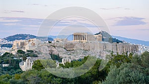 View on Acropolis Hill from the city