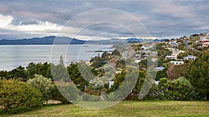 View across Cable Bay in Mangonui New Zealand