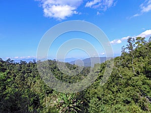 View across the forested mountains of Chiang Mai province