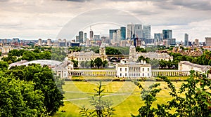 The view across Greenwich from the hill