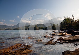 View across Hanalei Bay