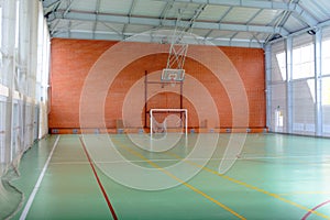 View across in indoor sports court