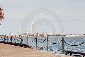 The View Across Lake Ontario Towards the Port Lands