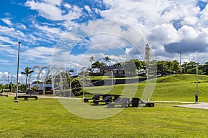 A view across Puntilla Park at Puerto Plata in the Dominion Republic photo