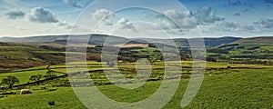 View across the Ribble Valley toward Slaidburn photo