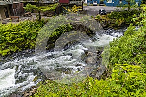 A view across the Creek in Ketchikan, Alaska photo